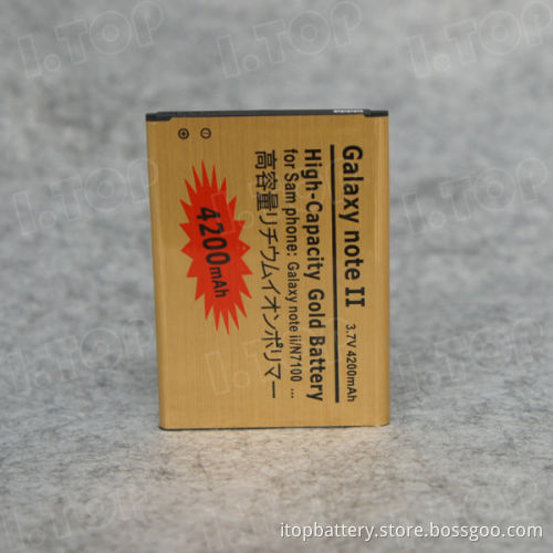 For Samsung Galaxy NOTE 2 N7100 mobile battery,3.7V 4200mAh,18 months warranty